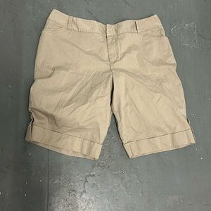 Tan Bermuda Short 16w by Mossimo.